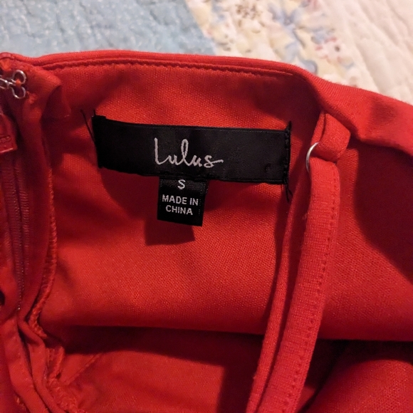 Lulu's bodycon red dress - Picture 4 of 8